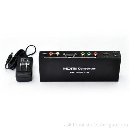 HDMI to VGA and Ypbpr adapter with L/R